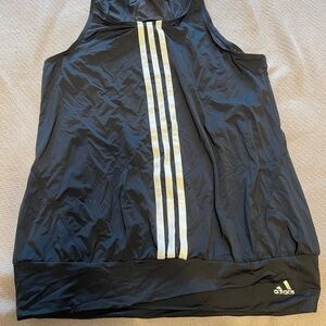 Adidas Black Sports Tank with White Accents